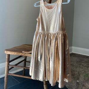 Pink chicken gold dress size 7y